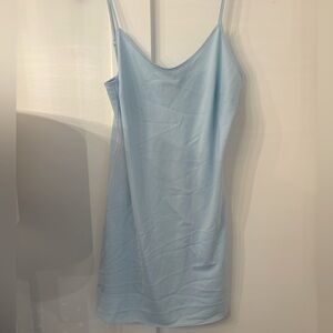 Hunter Bell Light Blue Slip Dress